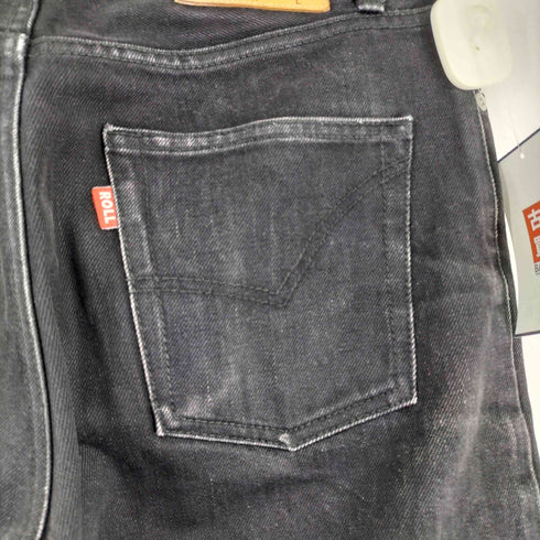 ロール ROLL ROLLS ARMOR ボタンフライブラックデニムパンツ メンズ JPN:M